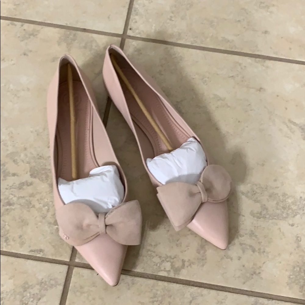 Pink tory burch flats